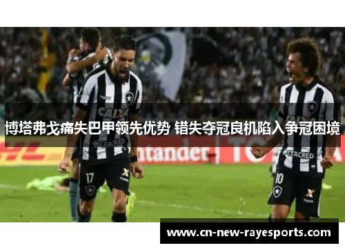 博塔弗戈痛失巴甲领先优势 错失夺冠良机陷入争冠困境
